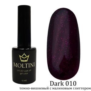 Moltini цветной гель-лак "Dark" 010. 12 мл.